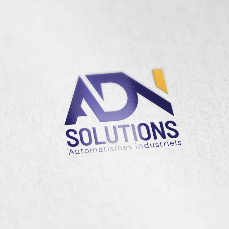 ADN Solutions - Création des cartes de visite, annonce presse, bâche, flyer